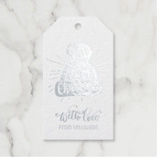 Elegant Customisable Christmas Seasons Greetings Gift Tags