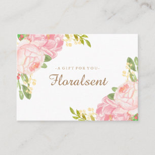 Elegant Customisable Floral Gift Certificate
