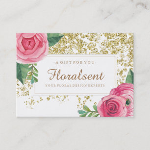Elegant Customisable Floral Gift Certificate