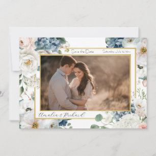 Elegant Customisable Floral Save the Date Card