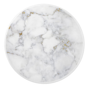 Elegant Customisable Gold Marble  Ceramic Knob