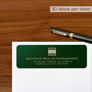 Elegant Customisable Logo Return Address Envelope Label