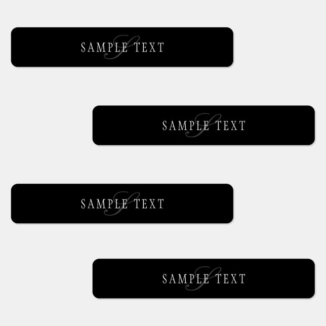 Elegant Customisable Monogram | Black Grey White (Group)