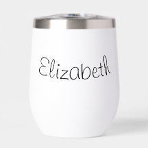 Elegant Customisable Stemless Wine Glass