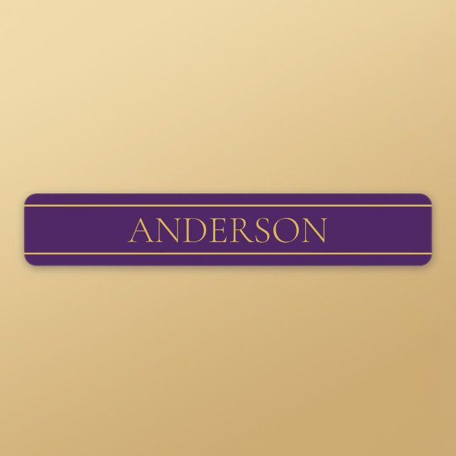 Elegant Customisable Text | Gold & Deep Purple (Creator Uploaded)