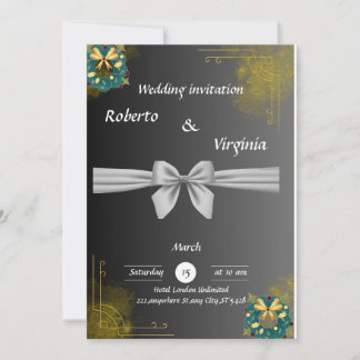 Elegant & Customisable Wedding Invitation