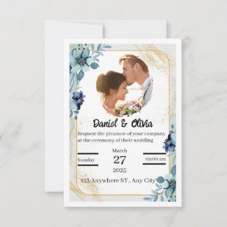 Elegant Customisable Wedding Invitation | Editable