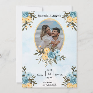  Elegant Customisable Wedding Invitation | Stylish
