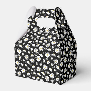 Elegant Customised Chamomile Floral Favour Box