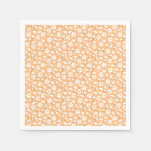 Elegant Customised Chamomile Floral Napkin