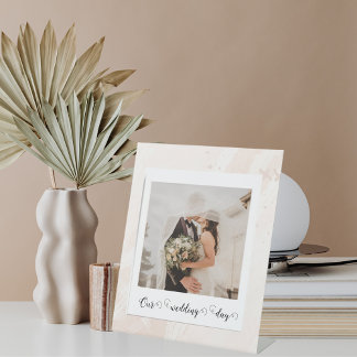 Elegant Customised Wedding Photo  Pedestal Sign