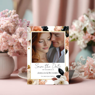 Elegant Customizable Floral Save the Date Card