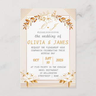 Elegant Customizable Wedding Enclosure Card