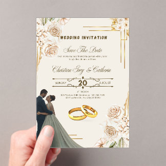 Elegant & Customizable Wedding Invitation Cards