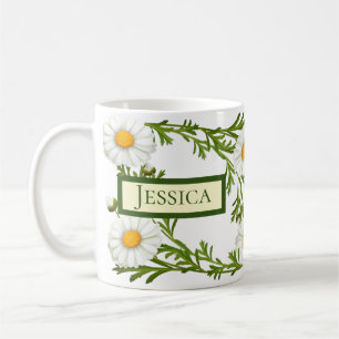 Elegant Cut Daisies Coffee Mug