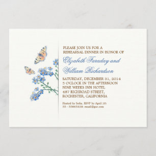 elegant cute and simple rehearsal dinner invites
