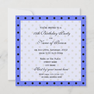 Elegant, cute eighteen birthday party invitation
