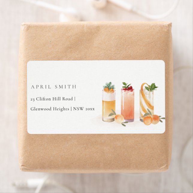 Elegant Cute Fruit Cocktail Orange Blush Address (Insitu)