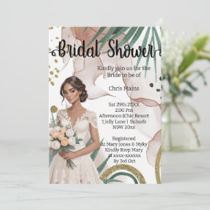 elegant   cute   funny   bridal shower invitation