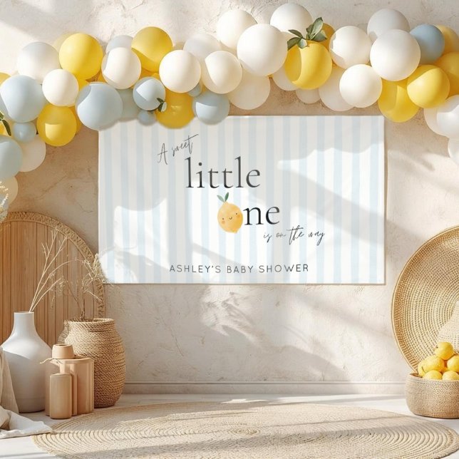 Elegant Cute Lemon Citrus Baby Shower Banner (Creator Uploaded)