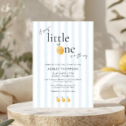 Elegant Cute Lemon Citrus Baby Shower Invitation