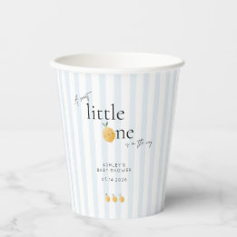 Elegant Cute Lemon Citrus Baby Shower Paper Cups