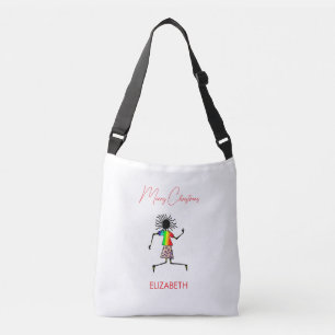 Elegant, Cute Merry Christmas Crossbody Bag