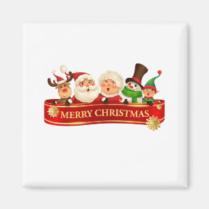 Elegant Cute Merry Christmas, Happy New Year     Magnet