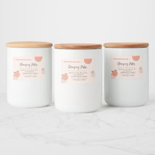Elegant Cute Peach Bold Fruity   Beauty Label