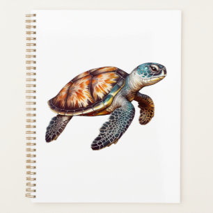 Elegant Cute Sea Turtle Planner