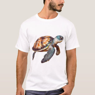 Elegant Cute Sea Turtle T-Shirt