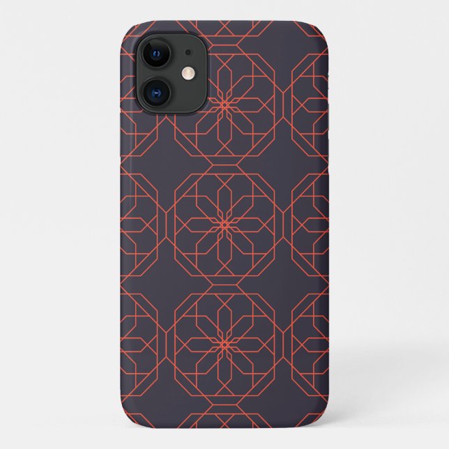Elegant, cute, simple geometric flower abstraction Case-Mate iPhone case (Back)