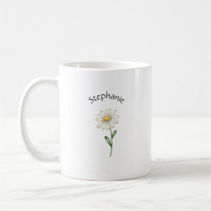 Elegant Cute Sophisticated Named Romantic Floral  Coffee Mug