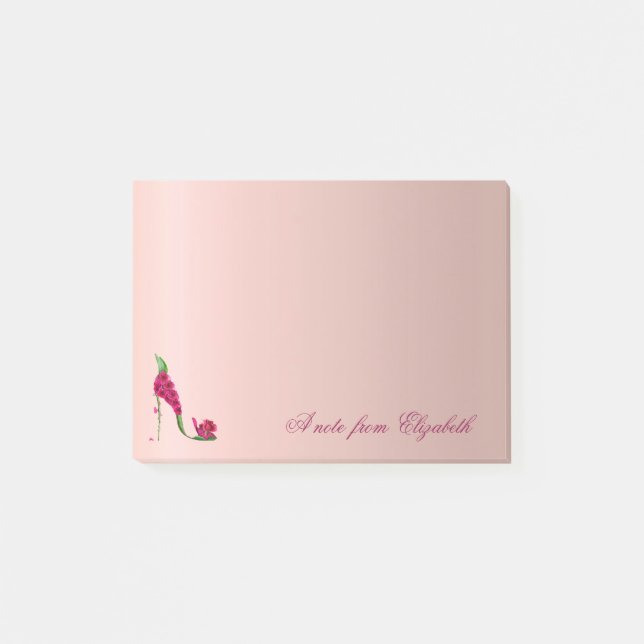 Elegant Cute Stylish Girly ,High Heels Post-it Notes (Front)