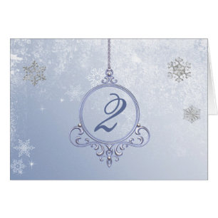 Elegant Cyrstal Blue Reception Table Number