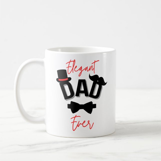 Elegant Dad Ever Father's Day Coffee Mug (Left)