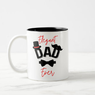 Elegant Dad Ever Father's Day Two-Tone Coffee Mug
