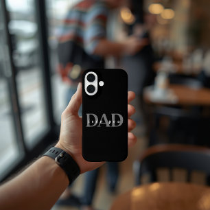 Elegant DAD Love You Black iPhone 16 Case