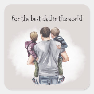 Elegant Dad Sticker best dad ever