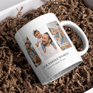 Elegant Daddy Photo Collage Fathers Day keepsake  Coffee Mug
