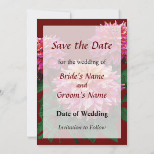 Elegant Dahlia Kidds Climax Save the Date