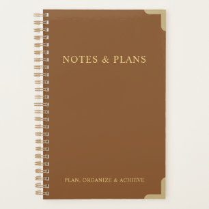 Elegant Daily Organiser for Notes and Plans