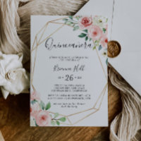 Elegant Dainty Autumn Floral Quinceañera
