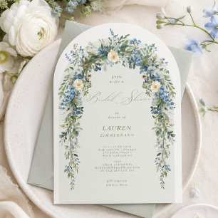 elegant dainty floral spring Bridal Shower Invitation