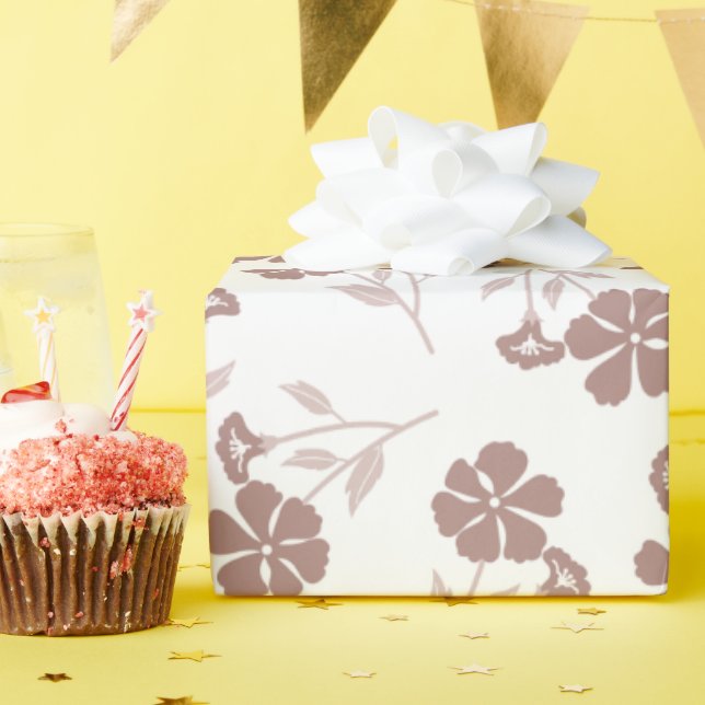 Elegant Dainty Florals Wrapping Paper Sheets (Birthday Party)