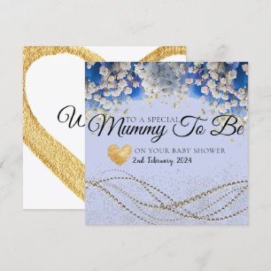 Elegant Daisies Baby Shower Mummy to be card
