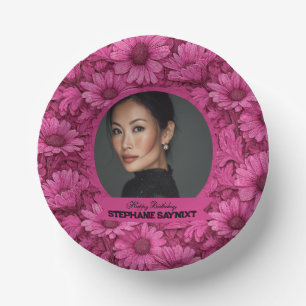 Elegant Daisy Adult Birthday Presents For Mother Paper Plate