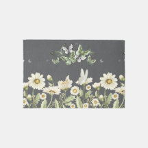 Elegant Daisy Floral Rug