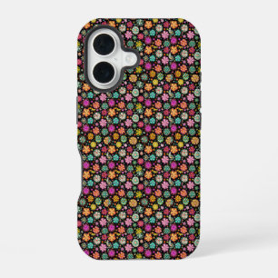 Elegant Daisy Flower Pattern iPhone 16 Case