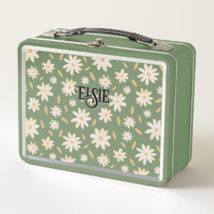 Elegant Daisy Hues Personalised Lunchbox